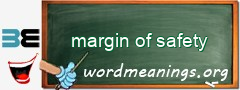 WordMeaning blackboard for margin of safety